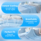 rivoneed Cooling Blanket, designed specifically for those who feel the heat—a lightweight, breathable, extra-long, double-sided sheet made of bamboo fiber rayon, offering comfortable bedding and making a great gift for spring.