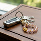 Zen-Inspired Lotus Beaded Phone & Bag Charm