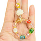 Zen-Inspired Lotus Beaded Phone & Bag Charm