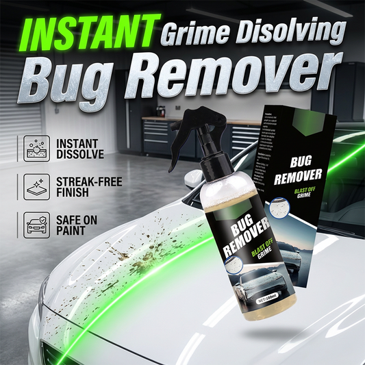 🚗 50% OFF Car Bug & Grime Remover Spray | Fast Enzyme Cleaner for Bug Splatter, Sap & Bird Droppings