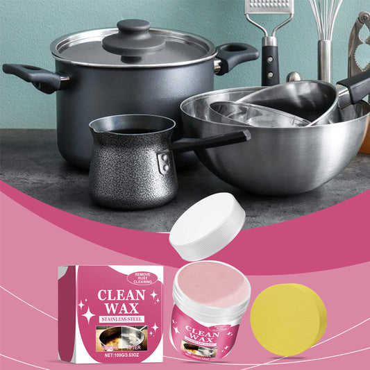 ✨ 50% OFF Stainless Steel Kitchen Cleaning Paste | Burnt Grease & Stain Remover