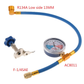 R134a AC Refrigerant Charging Hose with Gauge