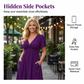 👗 50% OFF NOW! 🌸 Elegant V-Neck Twist Front Dress with Pockets – Flattering ruched waist, breathable & flowy – perfect for work, weddings or date nights – chic and functional 💃