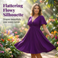 👗 50% OFF NOW! 🌸 Elegant V-Neck Twist Front Dress with Pockets – Flattering ruched waist, breathable & flowy – perfect for work, weddings or date nights – chic and functional 💃