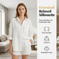 🌴 Women's Casual Oversized Shirt & Shorts Set | Effortless Summer Lounge Two-Piece Outfit ☀️