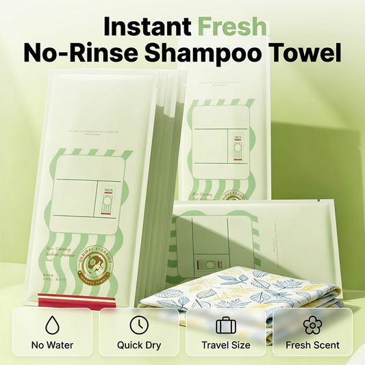 No-Rinse Hair Cleansing Shampoo Towel
