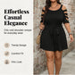 ☀️ Women’s Casual Cold-Shoulder Romper with Tie-Waist – Summer Ready & Effortless