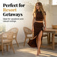 ✨ Women’s Short Sleeve Top & Slit Midi Skirt Set – Effortless Chic & Summer Ready