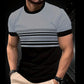 🔥 Men's Modern Graphic Print Crew Neck T-Shirt – Casual Streetwear Cotton Blend Tee