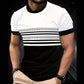 🔥 Men's Modern Graphic Print Crew Neck T-Shirt – Casual Streetwear Cotton Blend Tee