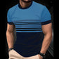 🔥 Men's Modern Graphic Print Crew Neck T-Shirt – Casual Streetwear Cotton Blend Tee