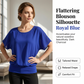 👚✨ Women's Premium Blend Fitted Blouse – Elegant Batwing Sleeve Banded Hem Tunic Top