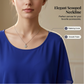👚✨ Women's Premium Blend Fitted Blouse – Elegant Batwing Sleeve Banded Hem Tunic Top