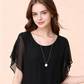 👚✨ Women's Premium Blend Fitted Blouse – Elegant Batwing Sleeve Banded Hem Tunic Top