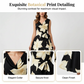 🌸 Women's Sleeveless Floral Print Dress – A-Line, Breathable & Figure-Flattering