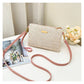Women's Woven Straw Shoulder Clutch Bag