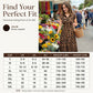 Women's Elegant Leopard Print Lapel Dress