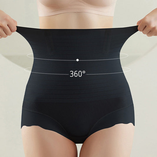 Braguitas antibacterianas sin costuras de talle alto para mujer