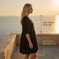 Women Casual Loose Fit V-Neck Dress