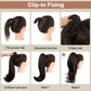 💥Hot Sale🍃Curly Wavy Frizzy Hair Extension with Ponytail