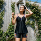 Women's Flowy Tankini Top and Shorts Swimsuit
