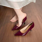 Women's Patent Leather Stiletto Pumps with Red Sole