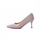 Women's Patent Leather Stiletto Pumps with Red Sole