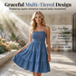 Women's Sleeveless Knee-Length Denim Dress