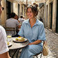 Women's Short Sleeve Shirt and Long Pants Set