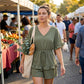 Women's Casual V-Neck Romper