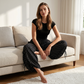 Women's Casual Wide Leg Polka Dot Pants