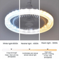 E27 360° Rotating Ceiling Fan with Remote Control