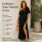 Women's Summer One-Shoulder Dress with High Slit