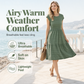 Women's Round Neck Sleeveless Knee-Length Dress