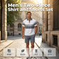 Men's Two-Piece Shirt and Shorts Set