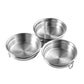 3-in-1 Stainless Steel Egg Poacher Mold