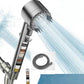 High Pressure Filtered Shower Head with Massage Brush