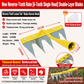 🔥 Multi-Functional Garden Hoe & Weeding Tool with Detachable 8-Tine Rake – Heavy-Duty Soil Cultivator, Grass Rake & Field Tiller