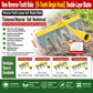 🔥 Multi-Functional Garden Hoe & Weeding Tool with Detachable 8-Tine Rake – Heavy-Duty Soil Cultivator, Grass Rake & Field Tiller